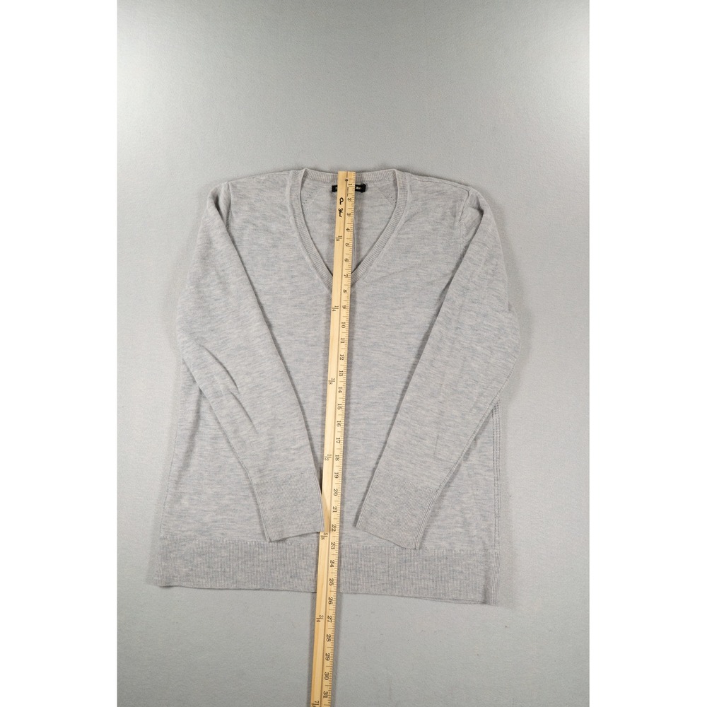 Rag & Bone Jean Mens Gray 100% Merino Wool V-Neck Sweater Size L - Picture 7 of 9